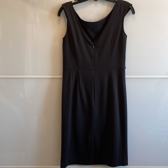 Le Chateau black cocktail dress w/ satin style bolera matching bow on dress - Picture 6 of 7